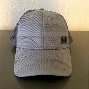 Under Armour Gray Mesh Back Performance Baseball Cap